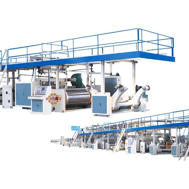 High Speed Automation 3 Ply Corrugated Board Production Line 1200mm Width 180 Speed